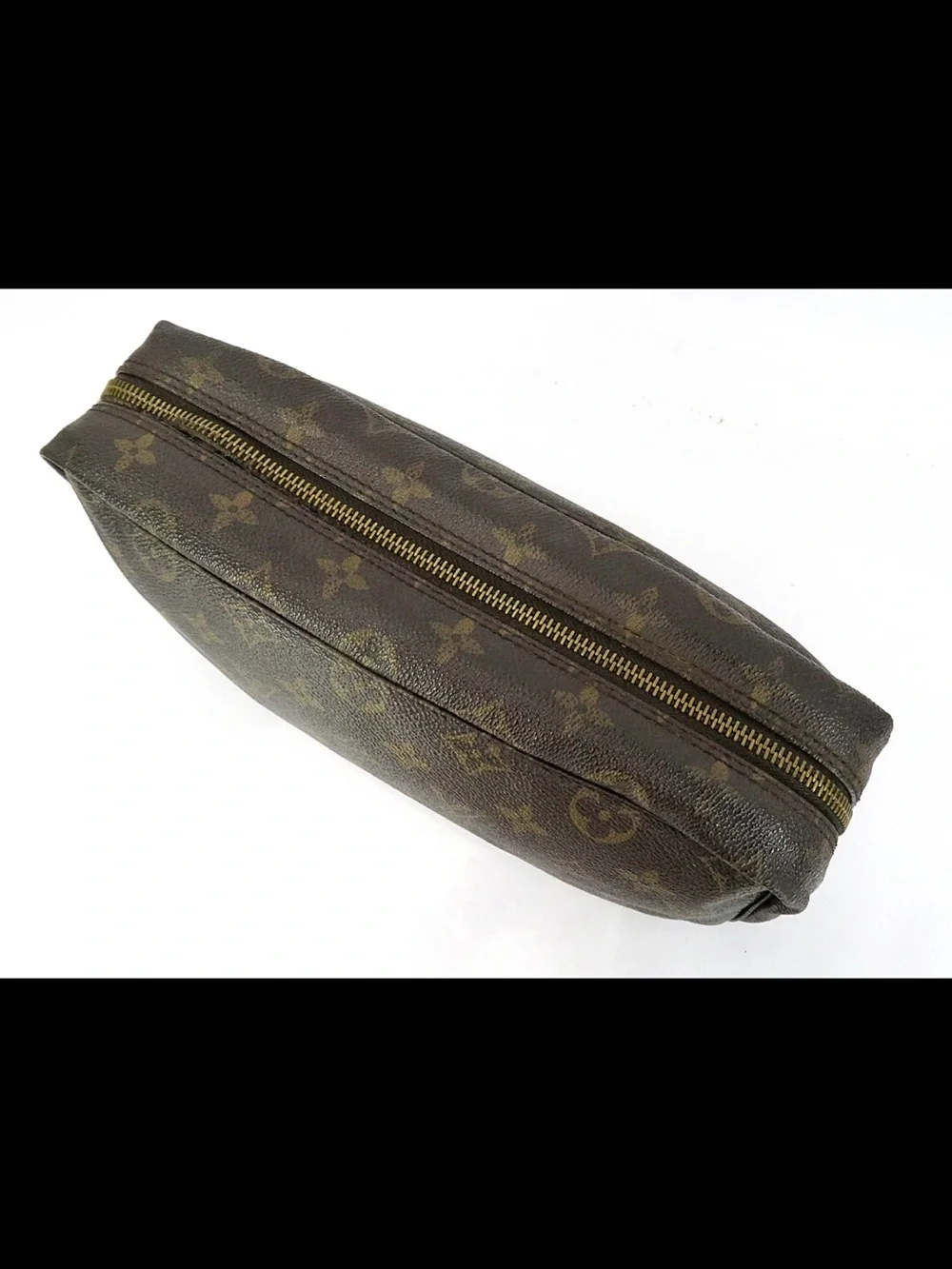 Louis Vuitton Monogram Canvas Brown & Gold Cosmetic Pouch